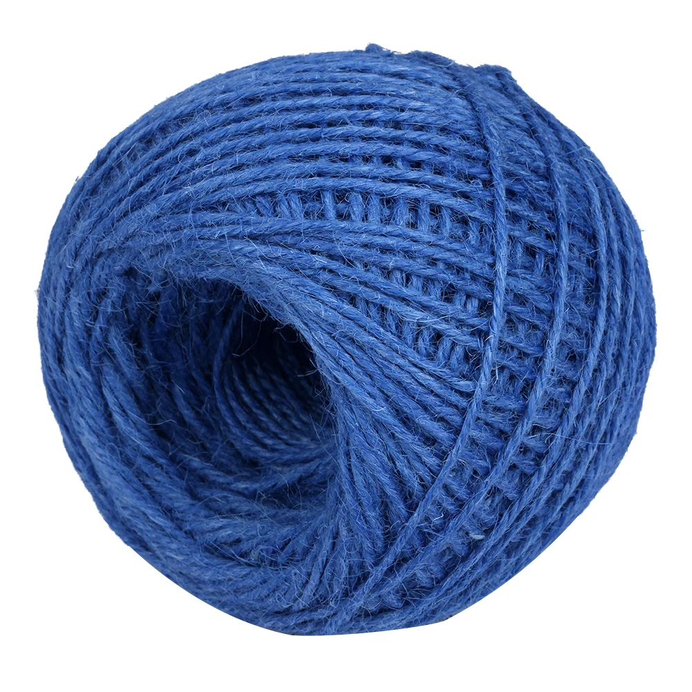 50m 2mm Twisted Natural Twine Burlap Hemp Rope Christmas DIY Supplies Decor