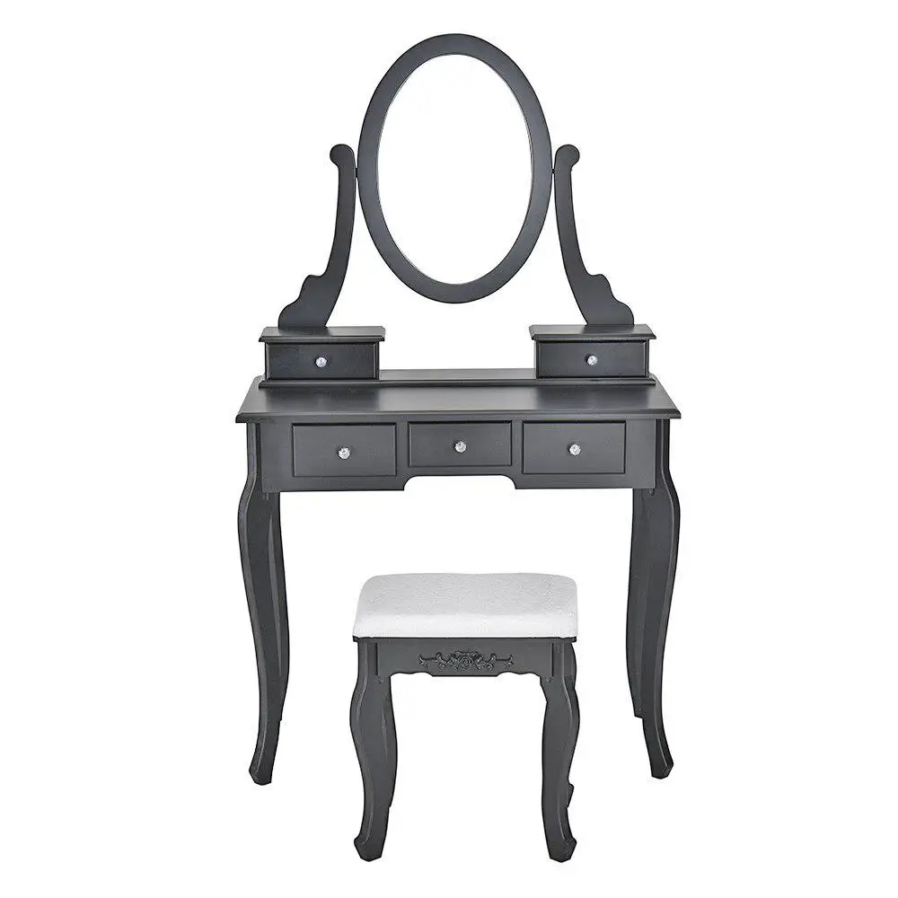 

5 Drawers Dressing Table with Mirror Stool Set for Bedroom