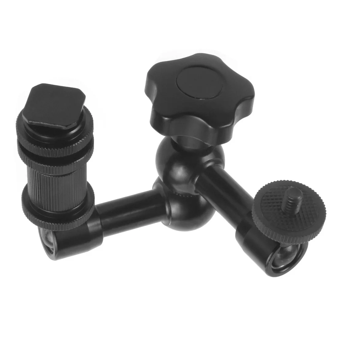 FEICHAO Friction Articulating Magic Arm Bracket 7" Inch Hot Shoe Connector 1/4" Screw for DSLR Camera LCD Monitor LED Light +FS