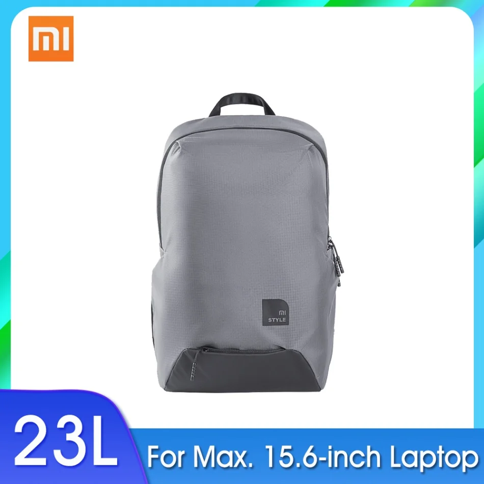 Серый Xiaomi спортивный рюкзак для отдыха, сумка на плечо, сумка для ноутбука в деловом стиле, мужская и женская унисекс рюкзак, 5,6 дюймов, емкость 23L - Цвет: Серый