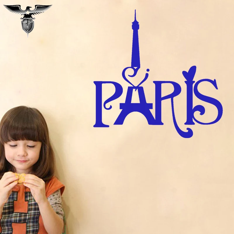 

EmpireYing 3 Sizes 8 Colors Romantic Holiday Lettering Art In Paris Eiffel Tower Funny Car Sticker Truck Cover Vinyl Decal Gifts