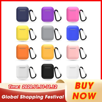 

Protective Earphone Case For Airpods case Apple Silicone Protective cover cute Headphones Cases For Airpods 2/1 case Apple