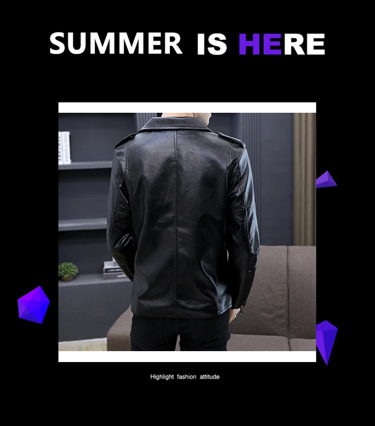 2019 Новая мужская зимняя куртка в Корейском стиле; тренд; красивый толстый кожи и бархата, одежда в китайском стиле Стиль черный