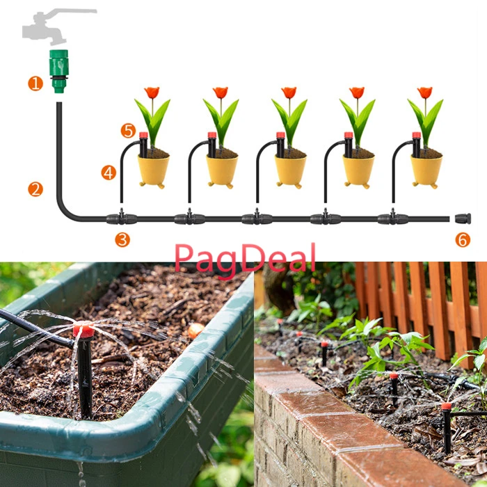 360 Full Circle Drip Sprinkler Micro Garden Irrigation System Home