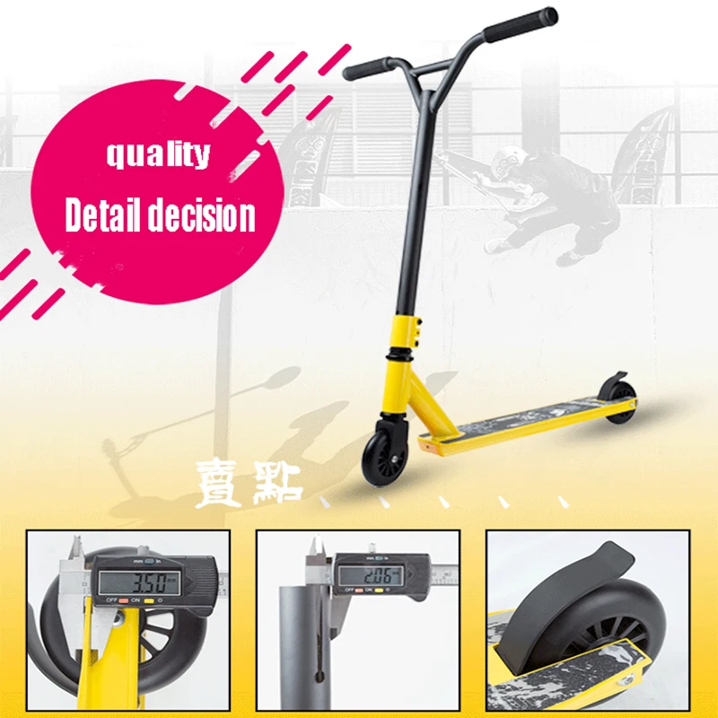 Pro Stunt Scooter Freestyle Street Surfing Kick Scooter Trick Skatepark BMX Handlebars Professional Extreme Sports