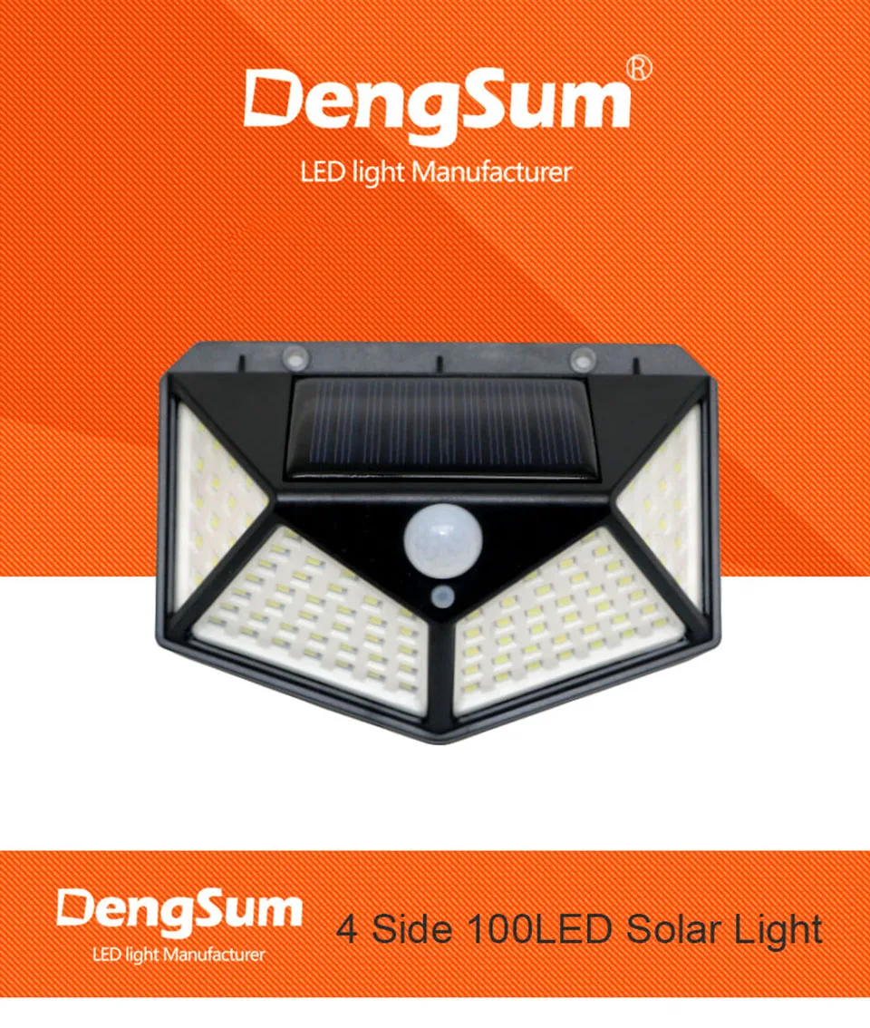 01 4 sides 100LED solar light 960