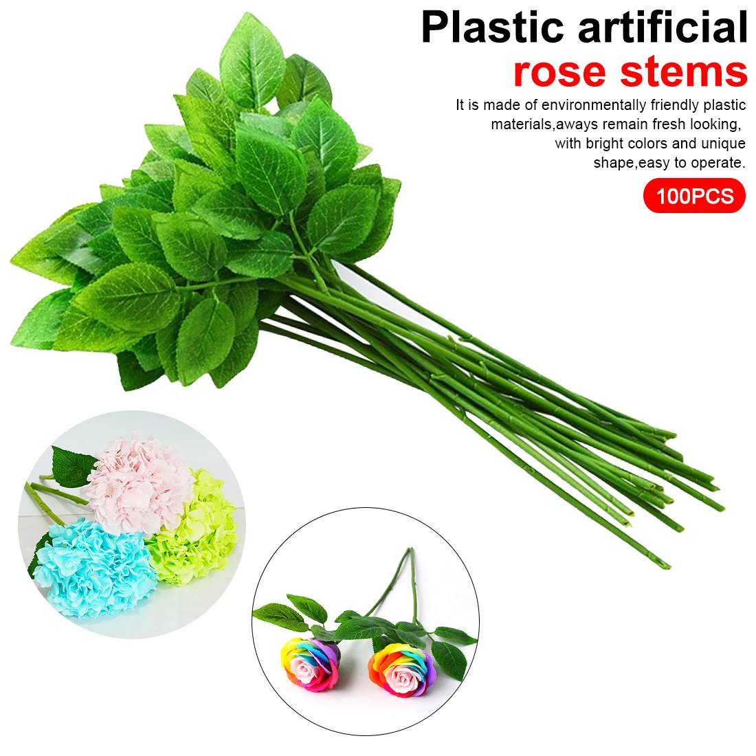 Fake Flower Stem Artificial Branches Flower Twigs Paper Stems Flower Stub