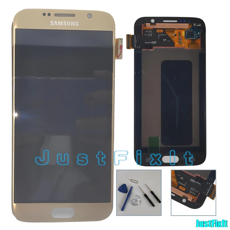 

Original 100% Super Amoled Burn-in shdaow screen For Samsung Galaxy S6 Edge G925F LCD Display Touch Screen Digitizer Assembly