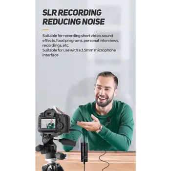 

1Set Clip-on Lavalier Microphone Mini Audio 3.5mm Collar Condenser Lapel Mic D08A