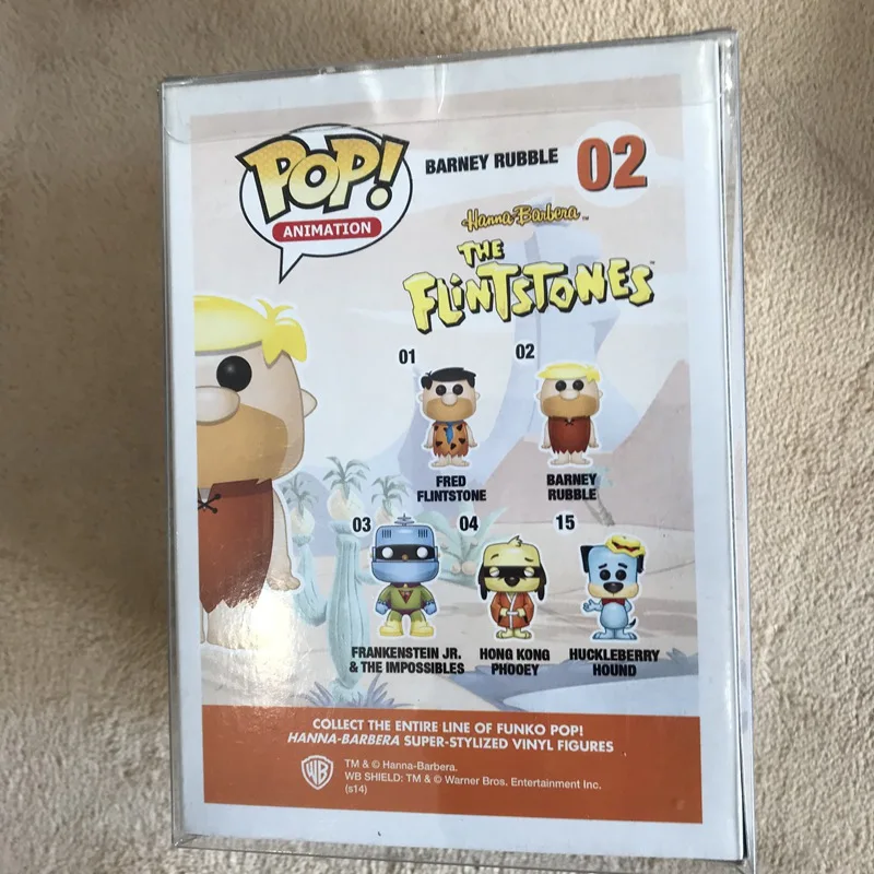 Эксклюзивная Funko pop официальная Hanna-Barbera-BARNEY RUBBLE Виниловая фигурка Коллекционная модель игрушки с оригинальной коробкой