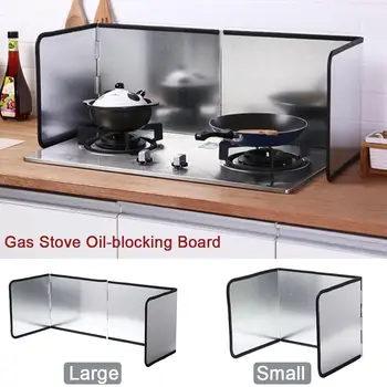 

Anti Splatter Shield Guard Oil Anti-Splash Block 3-Sided Splatter Shield Guard Anti-Splashing Oil Gas Stove Baffle Heat Insulat
