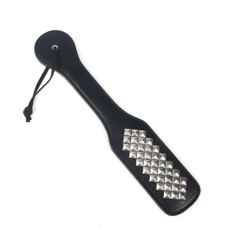 Leather Spanking Paddle Bondage Rivet Whip BDSM Couple Sex Hand Shot Restraint Fetish Cosplay | Красота и здоровье