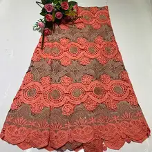 Gary 5 yards/lot Black Net Lace High Quality Nigerian French Lace African Lace Fabric For Party Dress LJF01