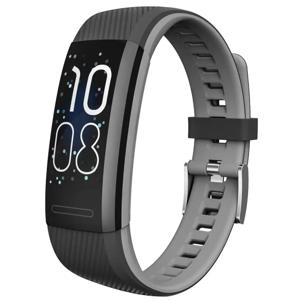 grey Vorke VKT5 STRAVA мужской браслет IP68 водонепроницаемый смарт-браслет монитор сердечного ритма напоминание о звонке для huawei apple Band - Цвет: grey
