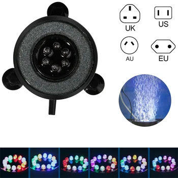 

Underwater RGB Fish Tank Air Curtain Bubble Light 6 Color Changing LED Submersible Aquarium Decorate Light EU/US/UK Plug New