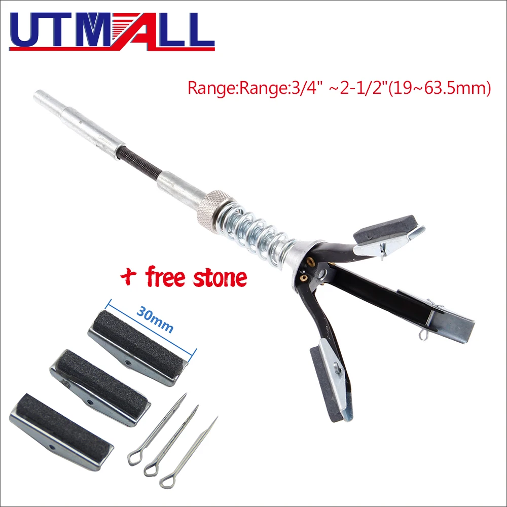 4 Size Adjustable Brake Piston Cylinder Hone Tool 3 Jaws Stone Range:19-63mm 32-88mm 51-177mm