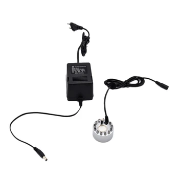 

AD-12 LEDs 20MM Colorful Fountain Ring Lights Auto Color Changing Submersible Water Pump Lighting for Fish Aquarium EU Plug