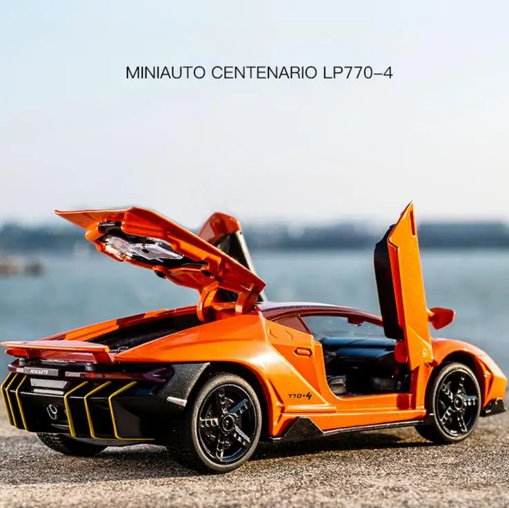 Lamborghini veneno автомобиль сплав модель гоночной машины литой под давлением звук супер гоночный подъемный хвост горячий автомобиль колесо для детей