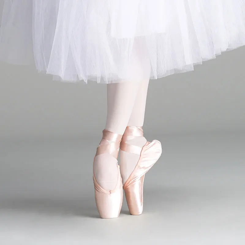 非売品 Girls Ballerina Ballet Pointe Shoes Pink Red Women Satin バレエ