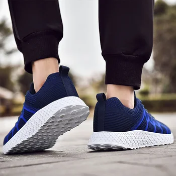 

Vodka Non-Leather Casual Running Shoes For Men Tennis Flying Weaving Black Lightweight Breathable Big Size 46 Tenis Masculino