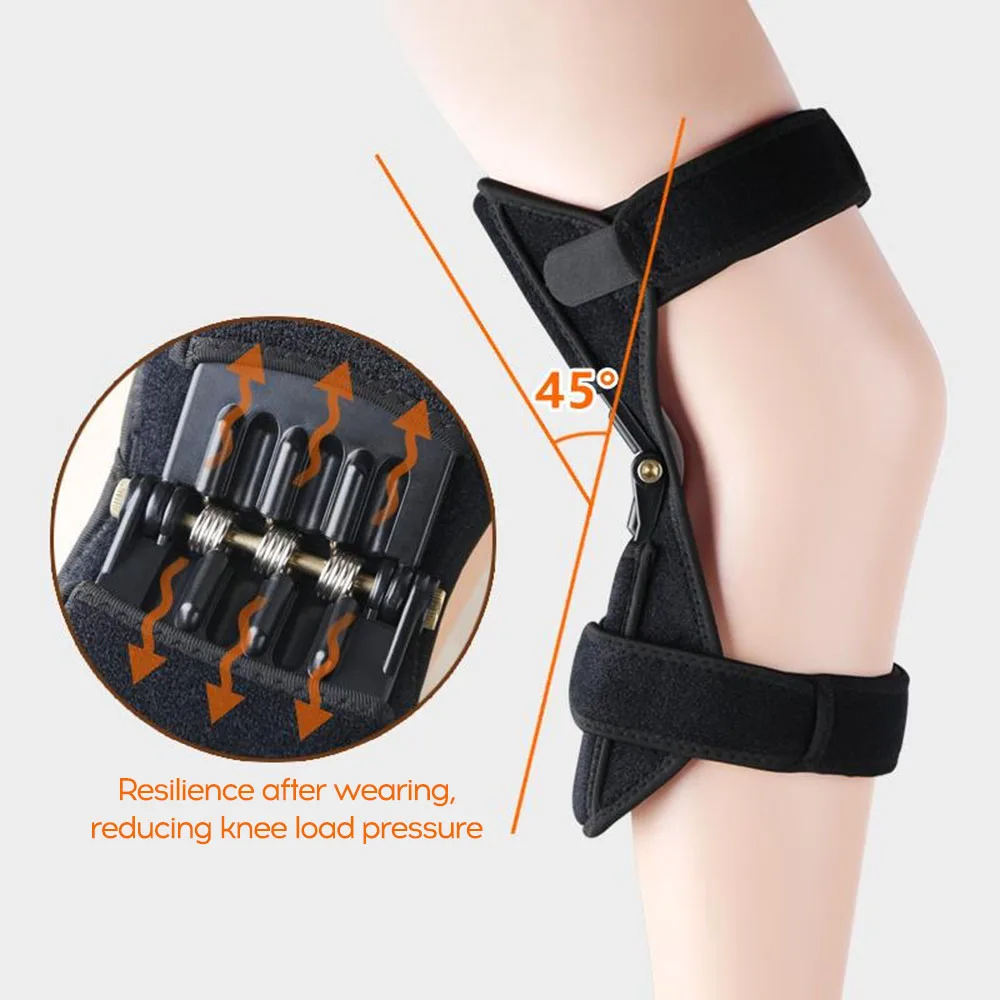 Наколенник для поддержки суставов наколенники наколенник Tibial Booster мощная пружинная сила отскока для спортзала бег ходьба
