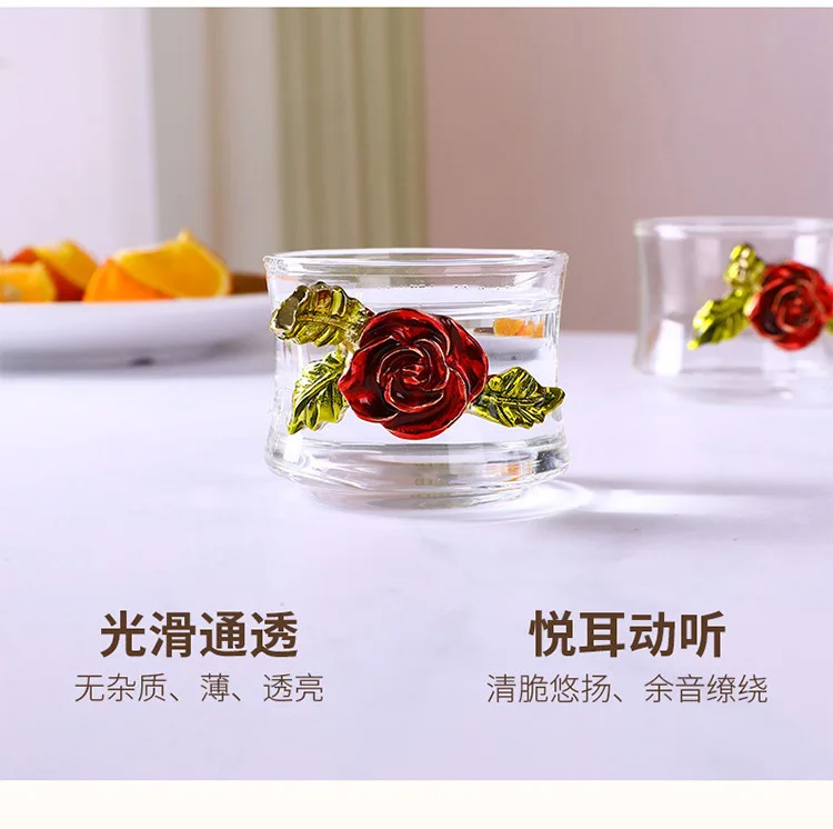 Цветок Чжэн Ян ручной работы эмаль кунг-фу чай термостойкий стеклянный чайник домашняя кружка цветок Бизнес Простой чайный набор