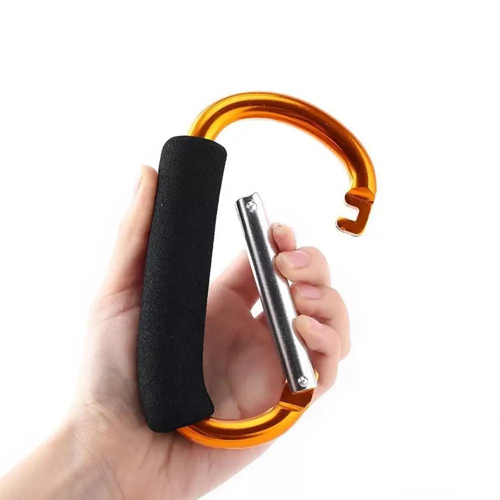 

Random Color 12*140 Eve Sponge Large D-shaped Dish Lift Aluminum Alloy Carabiner Color Roller Skating Shoe Buckle