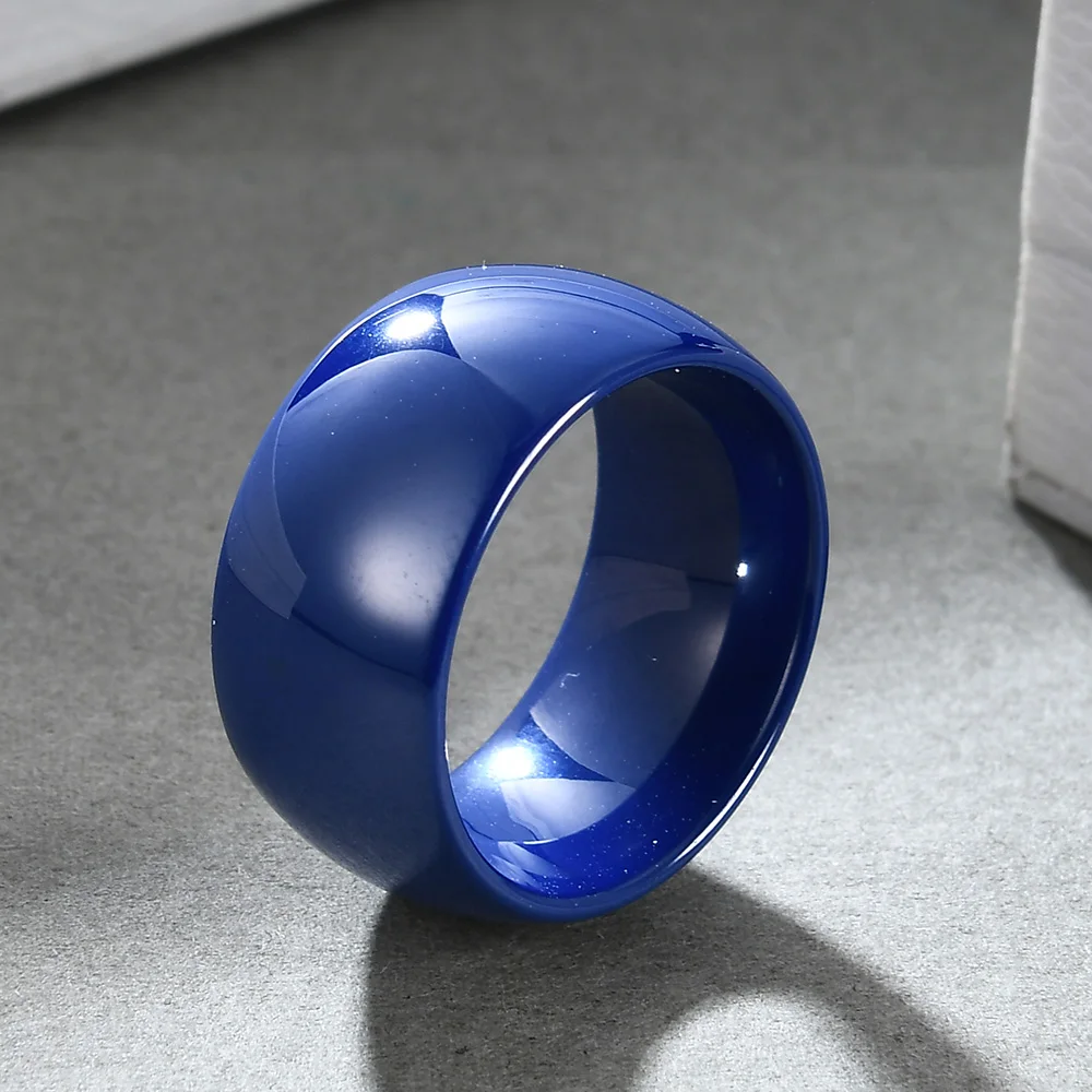 Unisex Jewelry Ring Standard USA Size 6-11 Luxury White Broad Ceramic Accessories For Party Design ceramic ring,finger ring