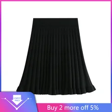 Trendy Simple Solid Color Skirts Women Plain High Waist Pleated Mini Skirt Saia Slim Waist Casual Tennis Thicken Skirt#C11
