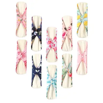 

Ohbabyka Reusable Pads Organic Bamboo Pads Sanitary Pads Washable Hygiene Panty Liner Heavy flow Mama Maternity Menstrual Pads