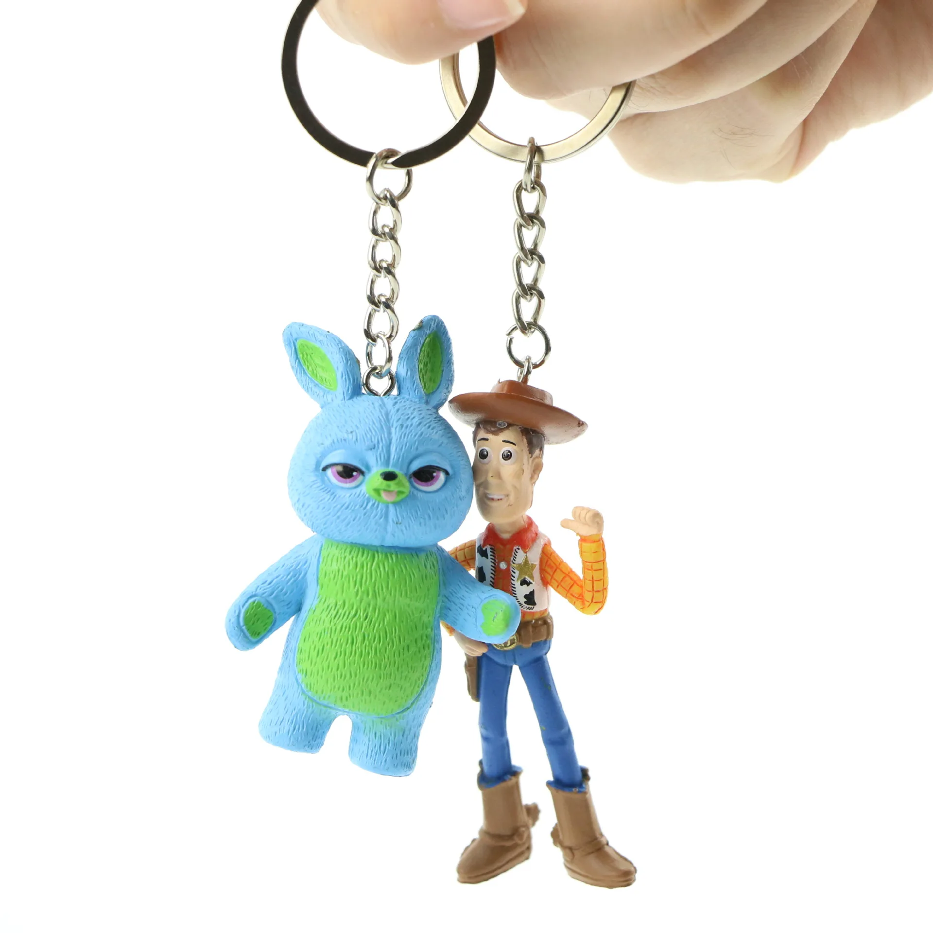 7pcs Toy Story 4 PVC Keychain Bag Pendant Forky Woody Buzz Lightyear Figure Toy Doll Kids Birthday Party Guest Gift Brinquedo