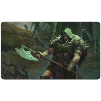 

60x35cm Size (24 x 14 inch) Magic Playmat: GARRUK, CURSED HUNTSMAN (THRONE OF ELDRAINE) Playmats Board Game Mat