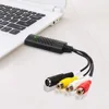 Video Tuner Box Grabber Compatible 1 Channel USB 2.0 Video Capture Card VCR VHS to Digital NTSC PAL Audio Adapter