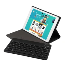 BT3.0 étui pour clavier sans fil étui de protection pour tablette pour iPad Air1/iPad Air2/iPad Pro 9.7/iPad 9.7(2017/2018) (noir-noir)
