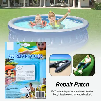 

10PCS Swimming Pool Special Repair Patch Adhesive Sticker Repair Patch For PVC Inflatable Boats Pool Accessorie