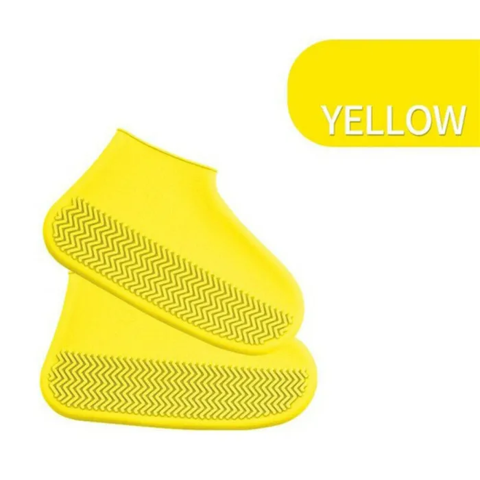 Waterproof Shoe Covers Cycling Rain Reusable Silicone Elastic Anti-Slip Protection for Outdoor C55K Sale