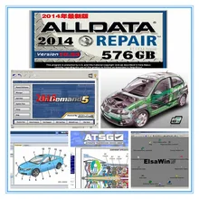 Oto tamir yazılımı Alldata V10.53 ve OD5 tüm veri + mi .. ll 2015 + atsg + elsawin 24 1tb hdd usb3.0 için araba/kamyon tanı aracı