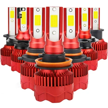 

2pcs H4 H11 LED H7 9005 9006 HB5 Car LED Headlight 3000lm H1 H3 H8 Bright Chip 6000K Beam Fog Light