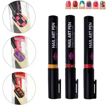 

16 Color Design Water Color Nail Painting Pen Blossoming Optional Professinal DIY Nail Art 3D Painted Nail Polish Pen Durable