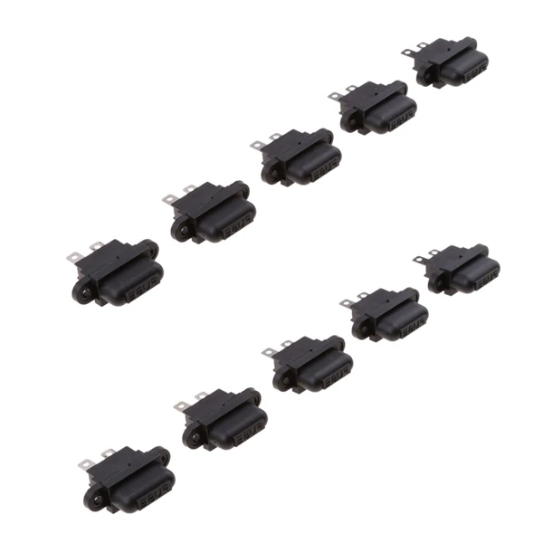 10 Pieces 30A Amp Auto Standard Blade Fuse Holder Box Set for Car /Boat /Truck