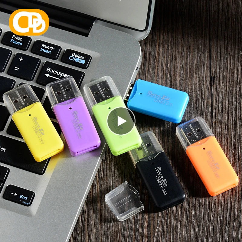 Простой USB 2 0 Micro SD TF кардридер для флэш-памяти мини портативный пластиковый