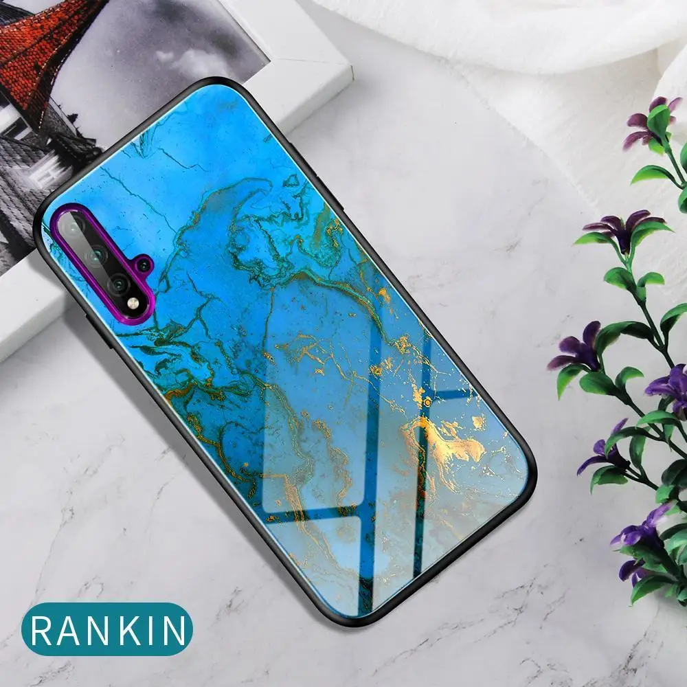 Роскошный противоударный жесткий чехол-накладка для VIVO Y7S iQOO NEO Z5X Z1 Pro X27 Pro V15 S1 Pro градиентный мрамор чехол из закаленного стекла