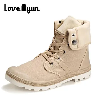 

New Arrival High Quality Men Canvas Shoes Flats Casual Sneakers High Top Men shoes boots ALL black Zapatos Hombre LL-30