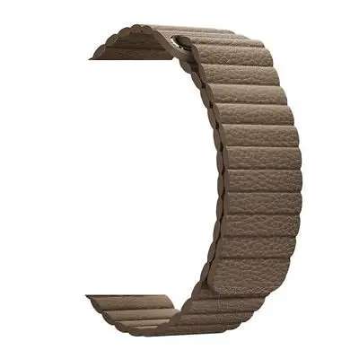 brown Кожаный ремешок для Apple Watch ремешок 44 мм 42 мм 40 мм 38 мм сильная Магнитная застежка браслет для iWatch серии 5 4 3 2 1 Аксессуары - Цвет ремешка: brown
