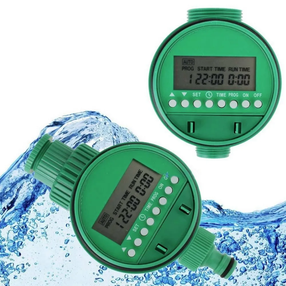 

Hot LCD Display Automatic Intelligent Electronic Water Timer Rubber gasket design Solenoid Valve Irrigation Sprinkler Controller