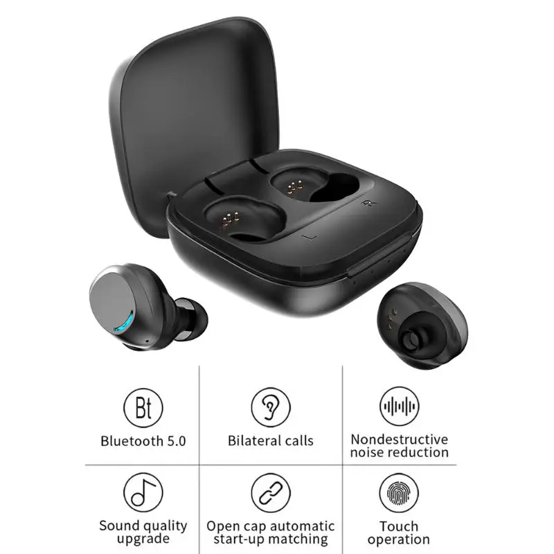 Мини беспроводные Bluetooth 5,0 наушники продуманное производство длительная прочная Спортивная гарнитура IPX6 водонепроницаемые наушники