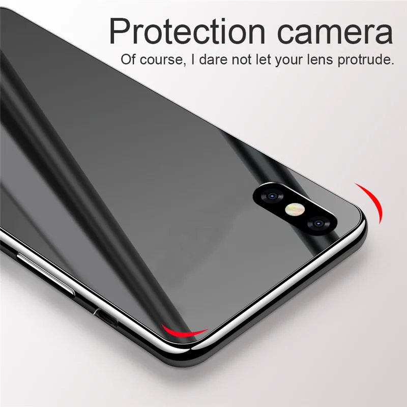 Жесткий зеркальный чехол Moskado с защитой от падения для iPhone 7 8 Plus защитный X XR XS Max