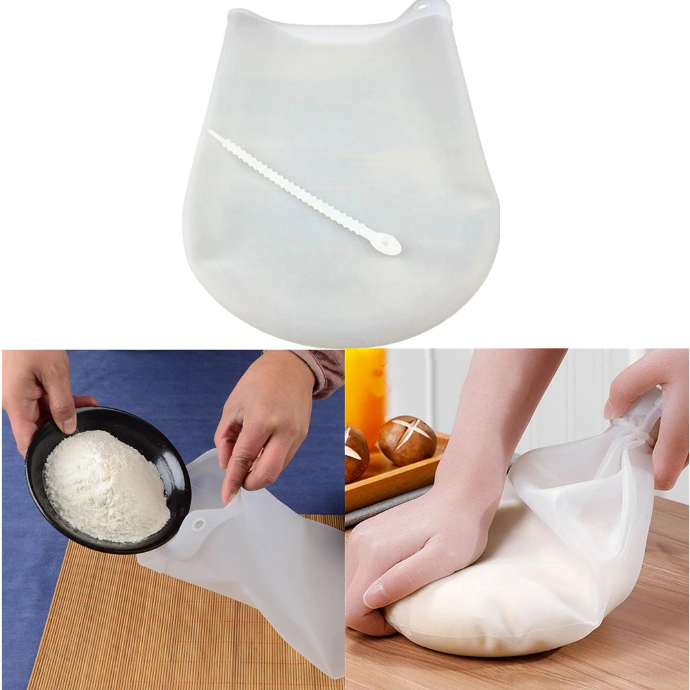 Silicone Kneading Dough Bag Preservation Maker Mixing Pastry Flour Kitchen Tool 