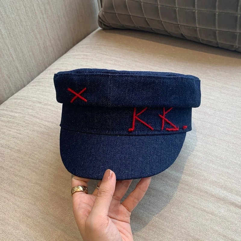 Women Denim Newsboy Caps Casual Flat Military Cap S/M/L cotton newsboy cap