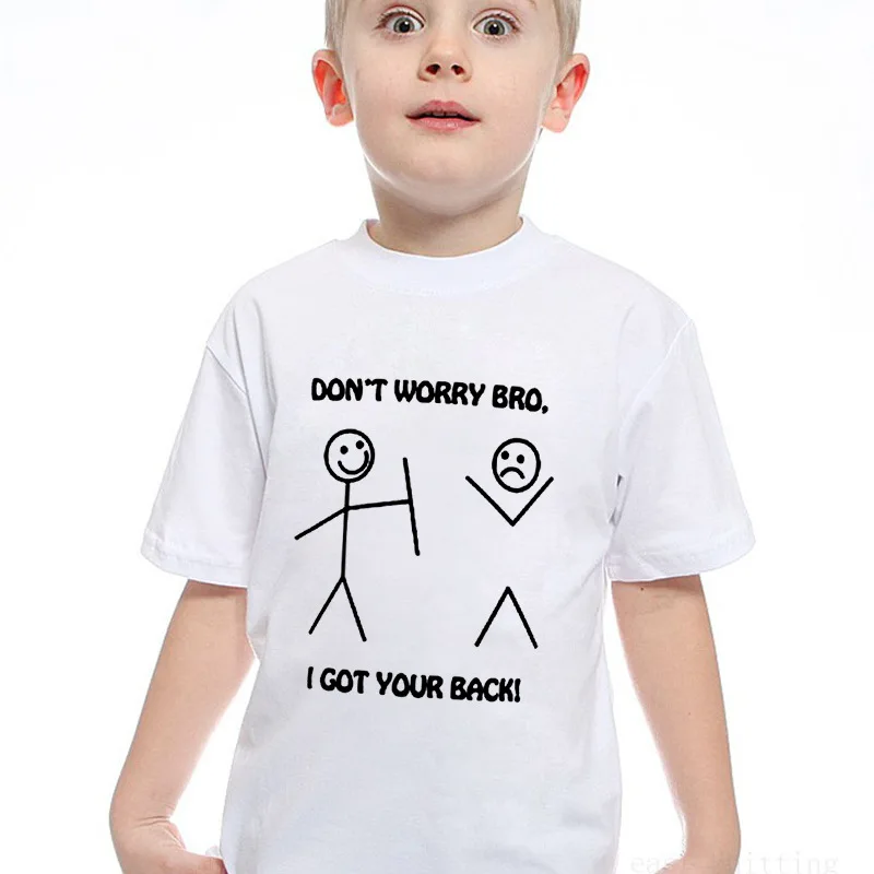 

New Style Don't Worry Bro I Got Your Back! Printed Hot Selling Children T-shirt